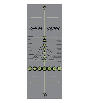 七个脉轮灰色瑜伽垫