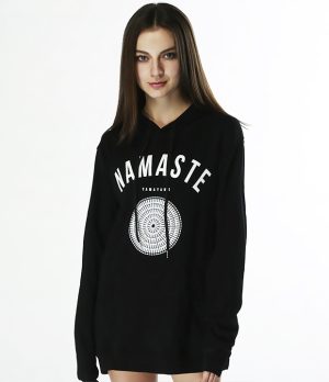 曼陀罗黑色连帽卫衣