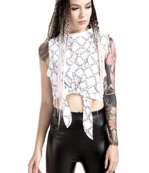 平行织至绑带背心