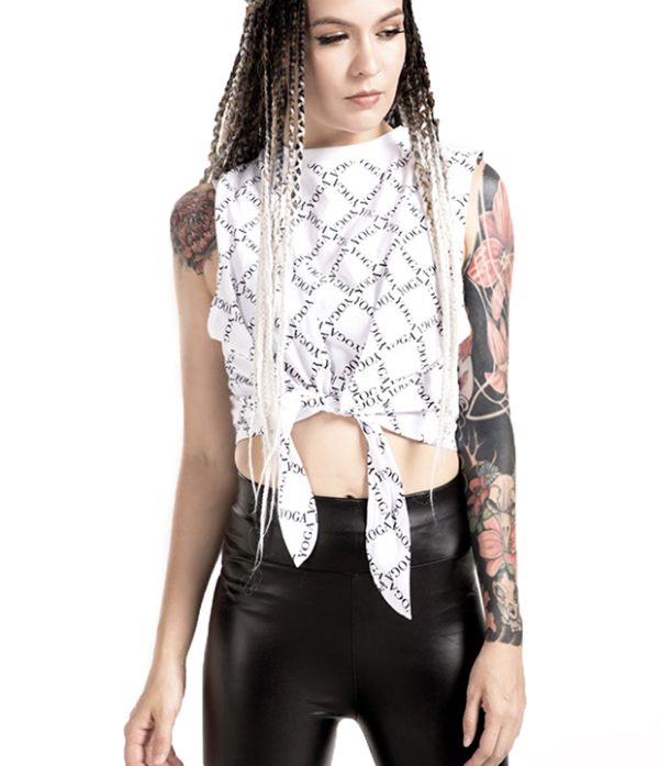 平行织至绑带背心