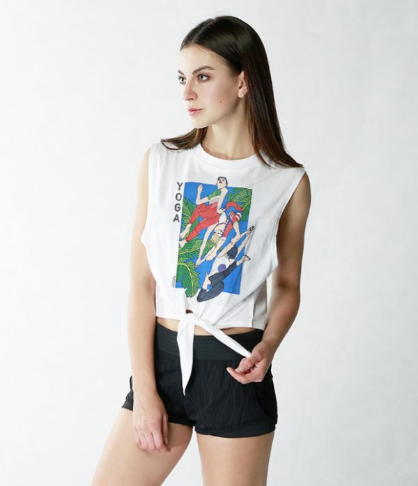 生活之语绑带背心