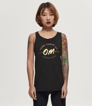 瑜伽让我疯狂兴奋黑色工字背心