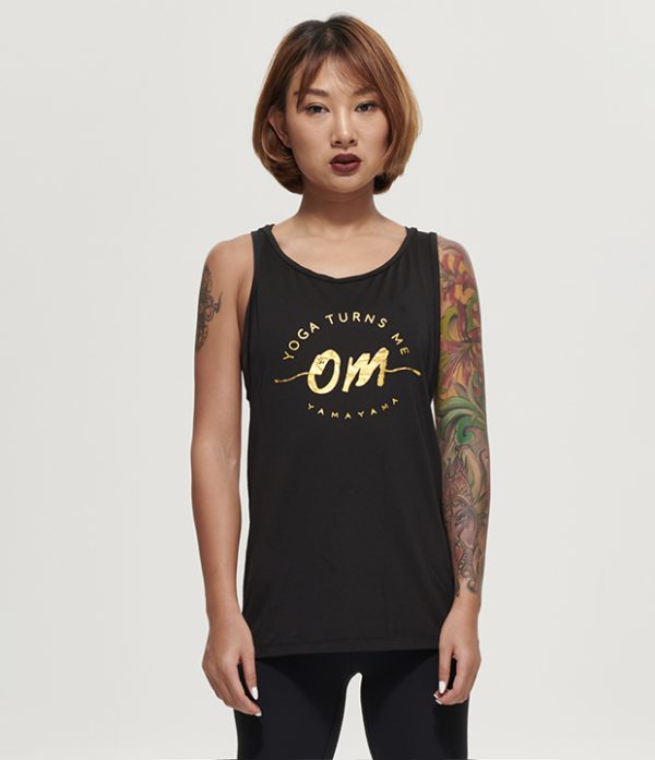 瑜伽让我疯狂兴奋黑色工字背心