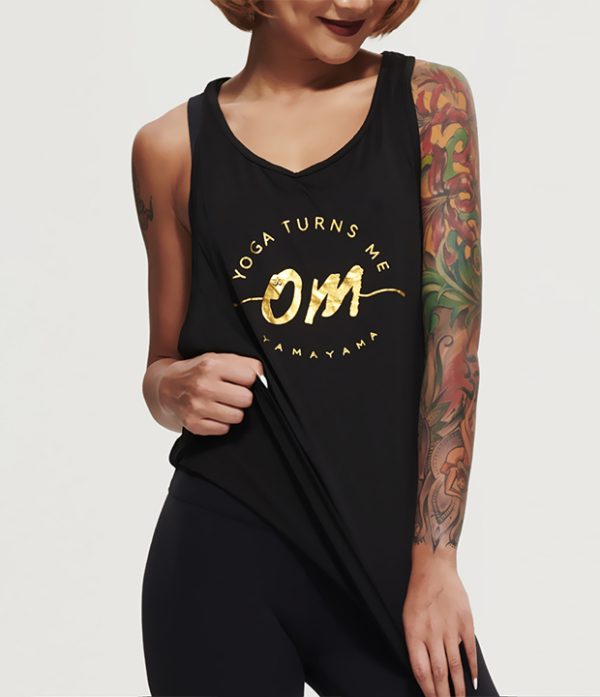 瑜伽让我疯狂兴奋黑色工字背心