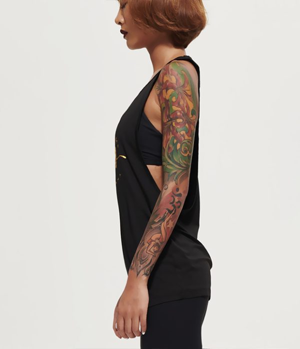 瑜伽让我疯狂兴奋黑色工字背心