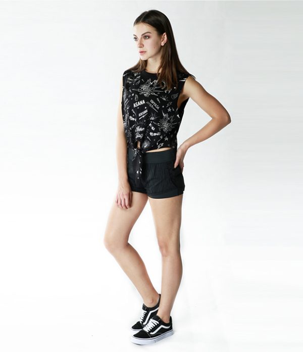 街头涂鸦绑带背心