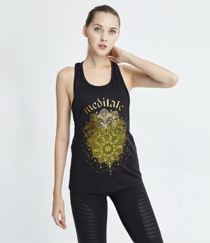 轻霞织裳黑色工字背心