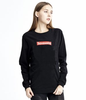 摊尸式圆领卫衣