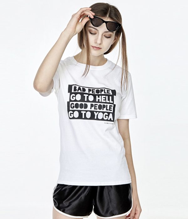 好人会去瑜伽T恤