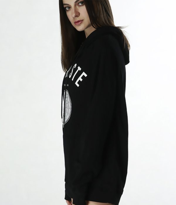 曼陀罗黑色连帽卫衣