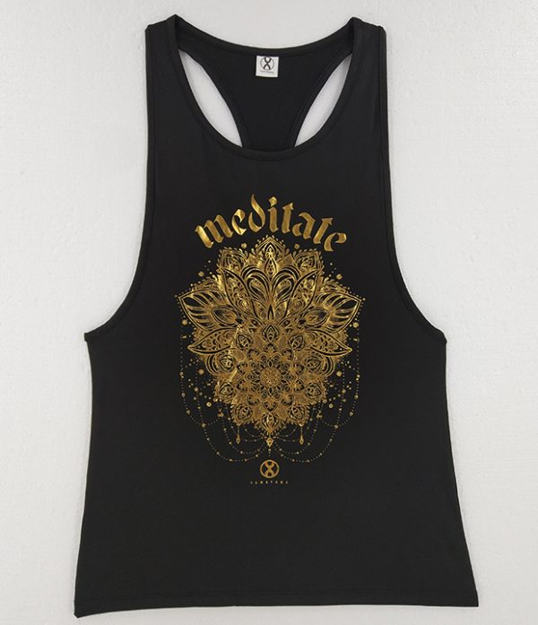 轻霞织裳黑色工字背心