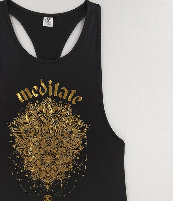 轻霞织裳黑色工字背心