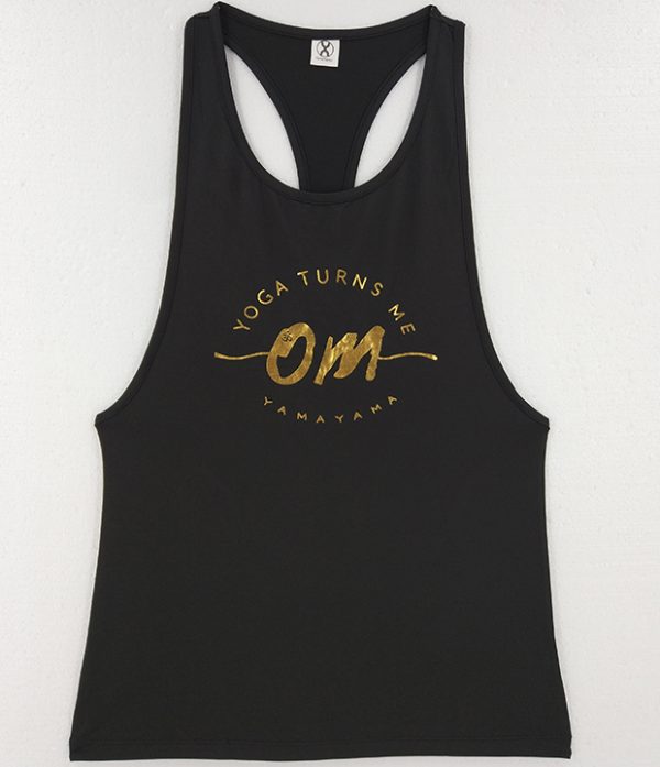 瑜伽让我疯狂兴奋黑色工字背心