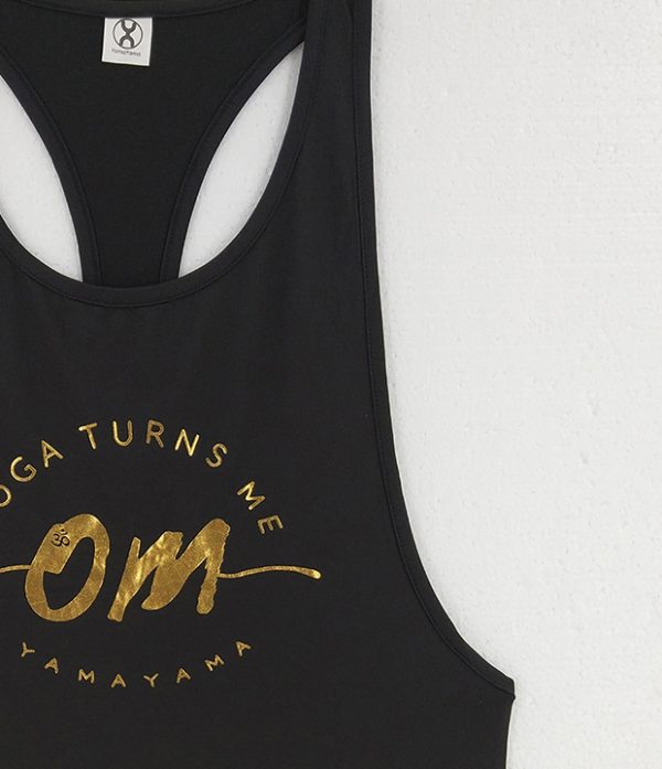 瑜伽让我疯狂兴奋黑色工字背心