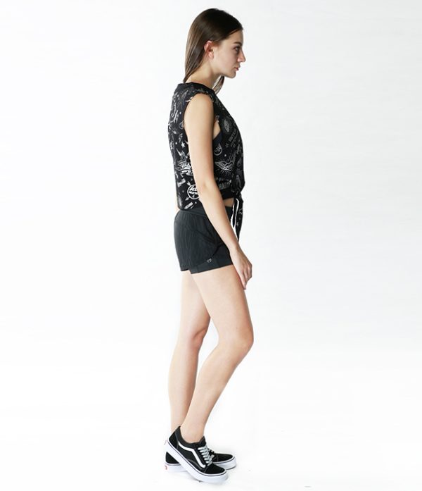 街头涂鸦绑带背心