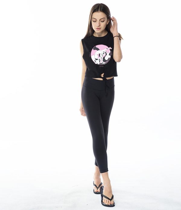 流动的世界绑带背心