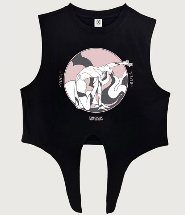 流动的世界绑带背心