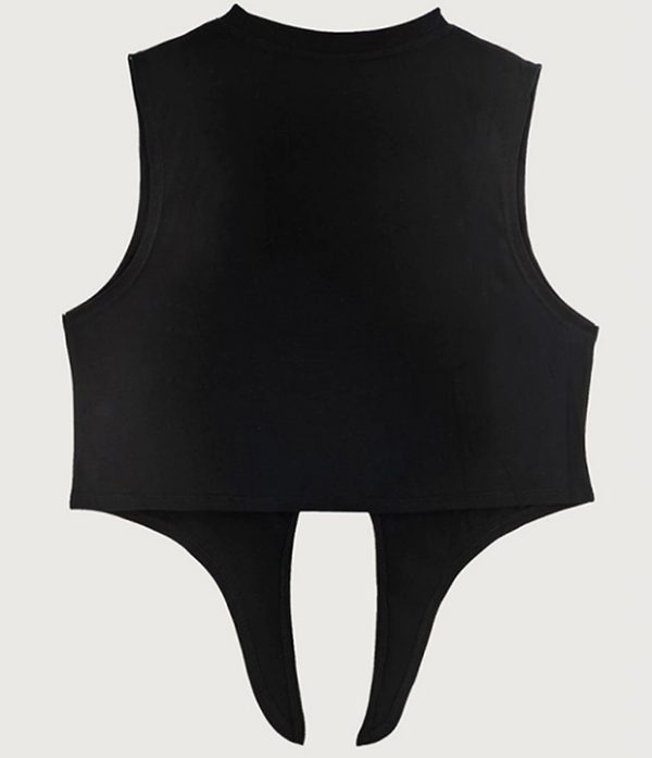 双手合十艺术绑带背心