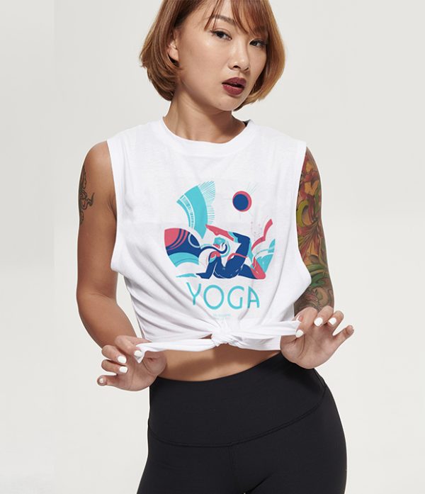 瑜伽精神绑带背心