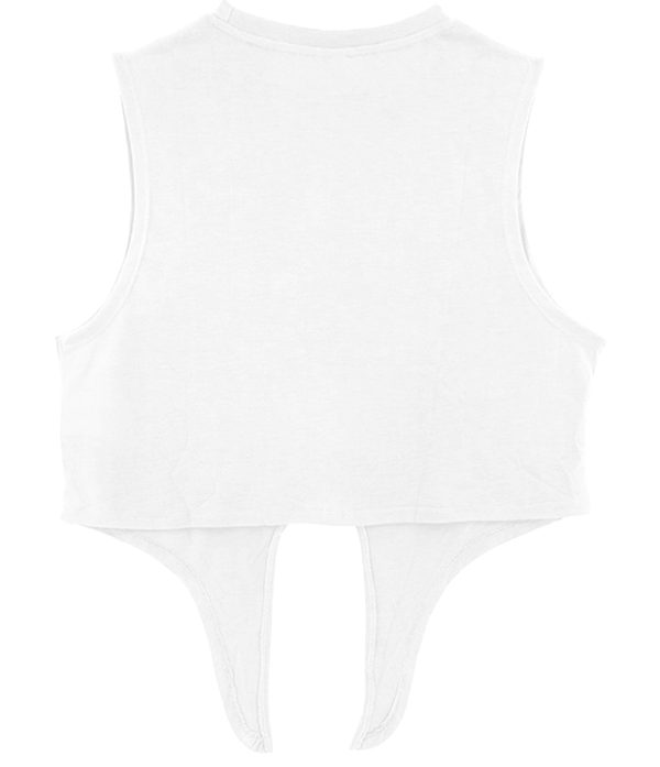 流水渐行绑带背心